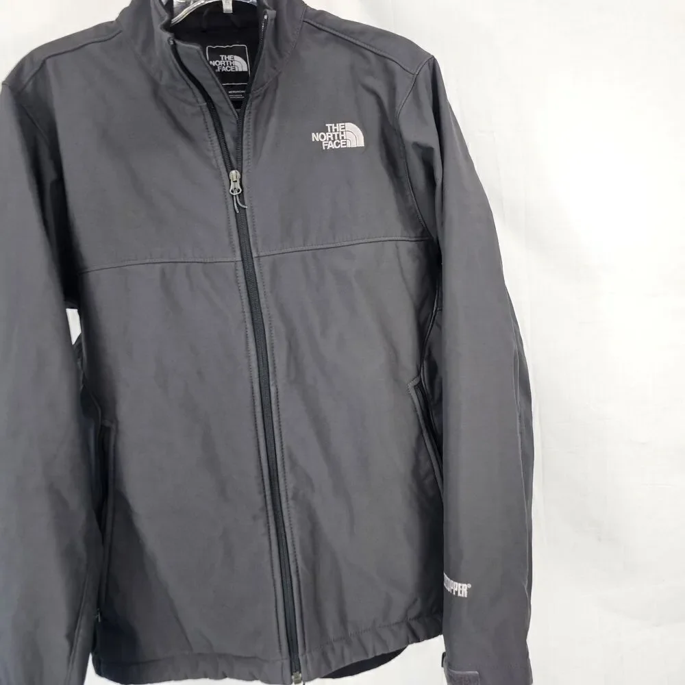 The North Face Jacket Mens Size Medium Gray/Black Windstopper Softshell